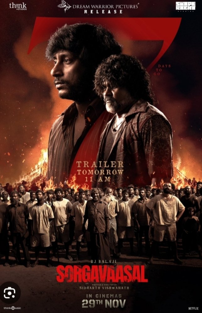 Sorgavaasal official Trailer: release date,star cast,director and more… 2 Sargavaasal