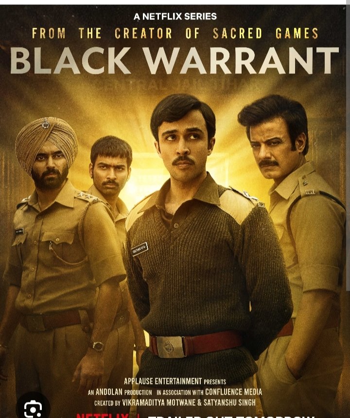 Black Warrant | Official Trailer | Vikramaditya Motwane, Zahan Kapoor, Rahul Bhat | Netflix 3 Black Warrant sate cast