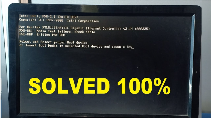 reboot and select proper boot device