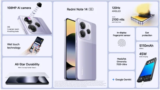 Redmi Note Global Version Specs 1