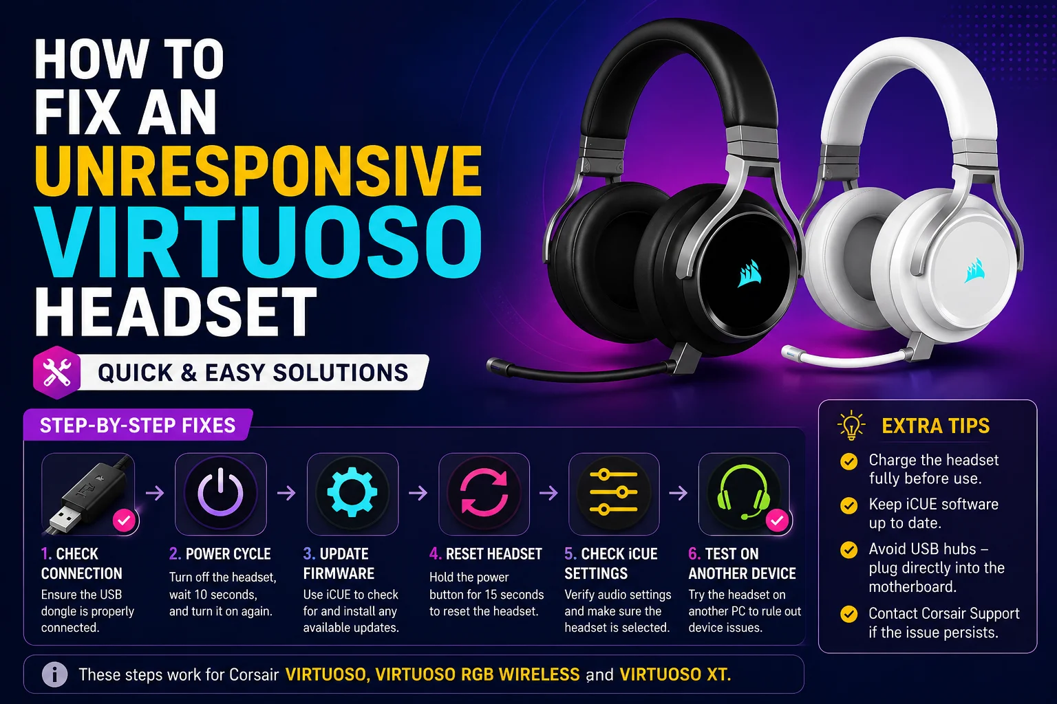 How to Fix an Unresponsive VIRTUOSO Headset 5