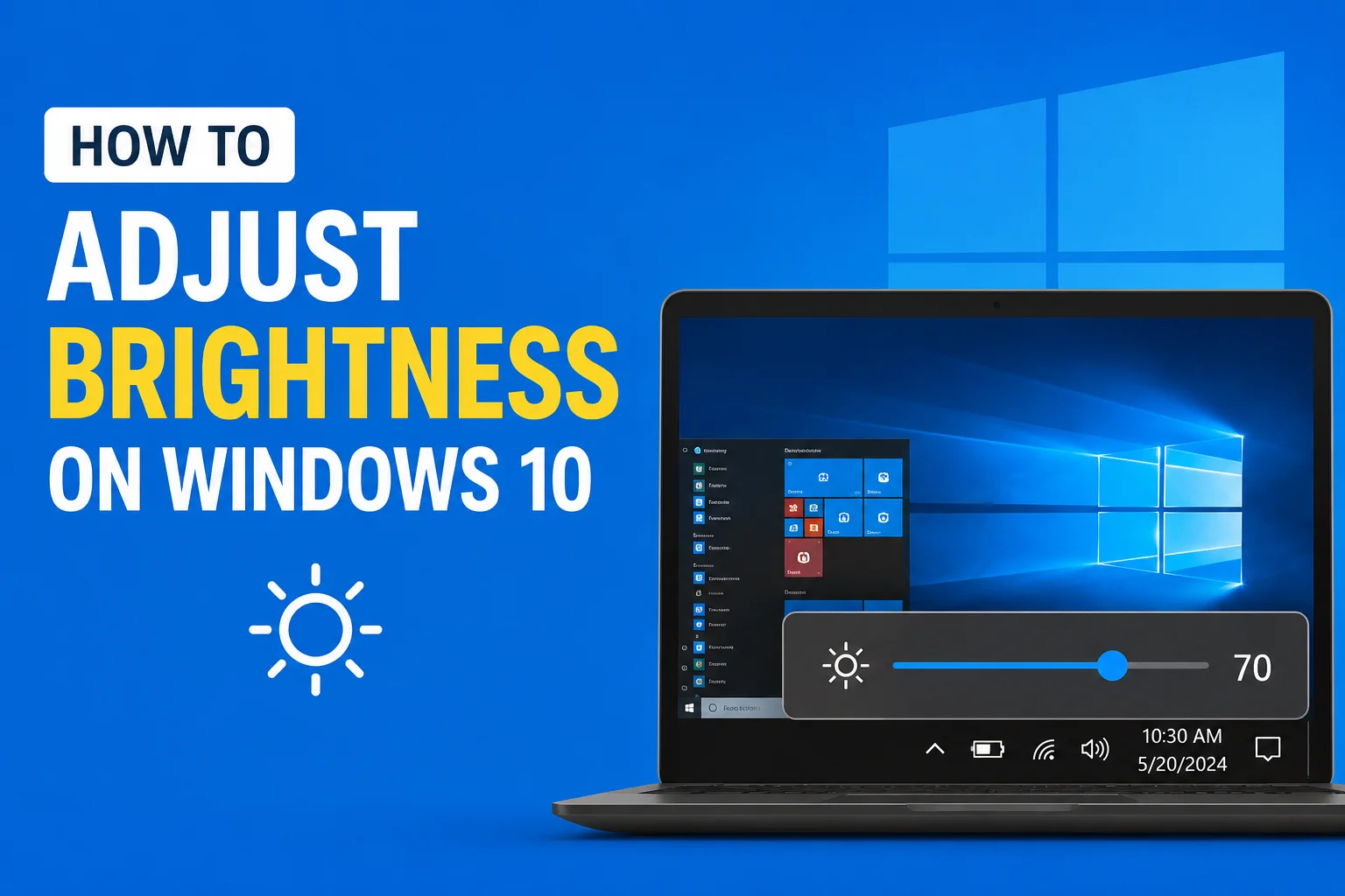 How to Adjust Brightness on Windows 10