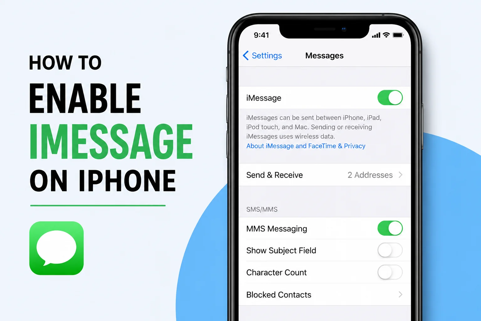How to Enable iMessage on iPhone