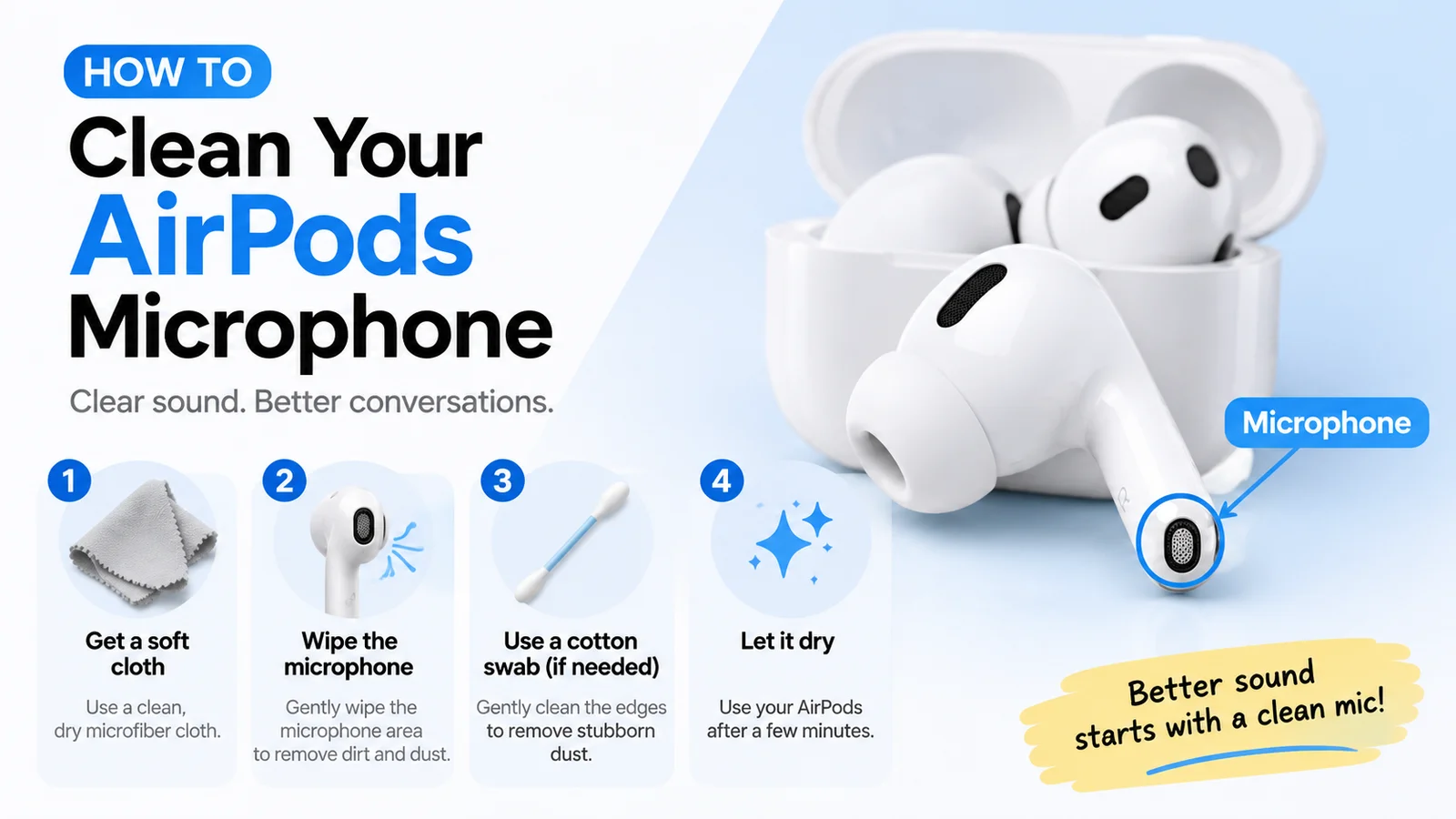 How to Clean Your AirPods Microphone