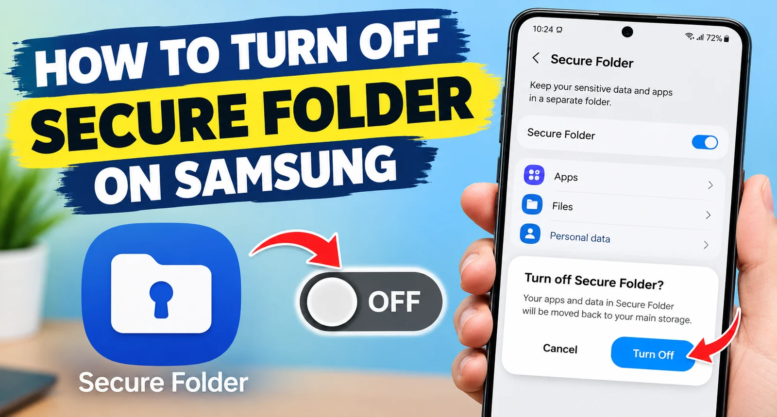 how to turn off secure folder
